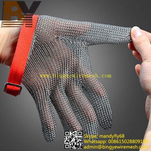 Stainless Steel Glove Welded Ring Mesh Chainmail Armor